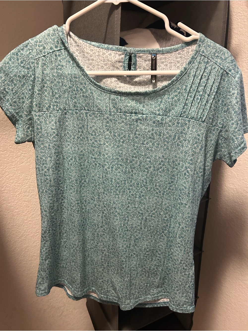 Women’s Kuhl Teal Short-Sleeve Printed Top